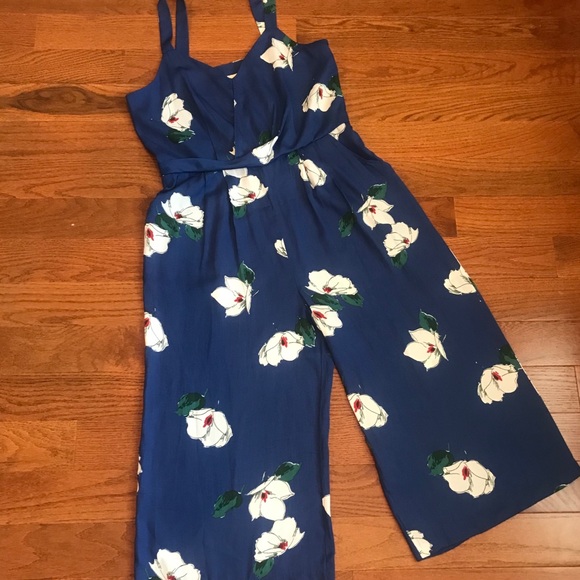 a new day Pants - a new day | Floral Cropped Jumpsuit